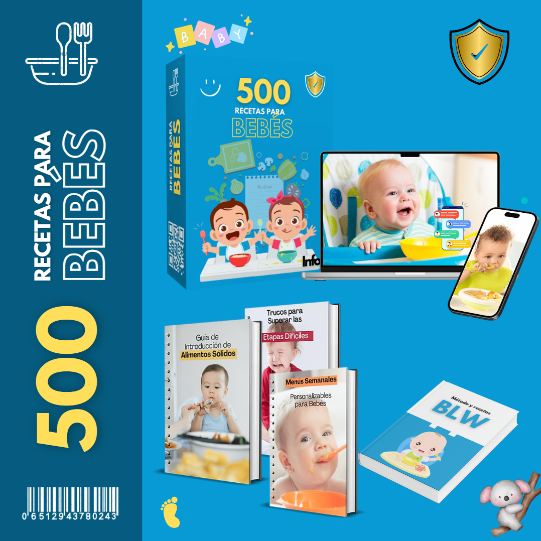 Portada del artículo 500 RECETAS PARA BEBES + BONOS 